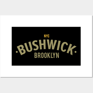 New York Brooklyn - Bushwick Brooklyn Schriftzug - Bushwick Logo Posters and Art